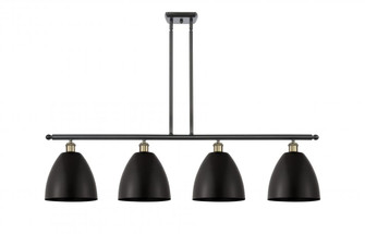 Bristol - 4 Light - 48 inch - Black Antique Brass - Stem hung - Island Light (3442|516-4I-BAB-MBD-9-BK-LED)