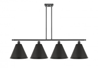 Berkshire - 4 Light - 50 inch - Matte Black - Stem hung - Island Light (3442|516-4I-BK-MBC-12-BK)