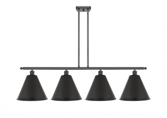 Berkshire - 4 Light - 50 inch - Matte Black - Cord hung - Island Light (3442|516-4I-BK-MBC-12-BK-LED)