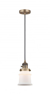 Canton - 1 Light - 5 inch - Brushed Brass - Cord hung - Mini Pendant (3442|201CSW-BB-G181S-LED)