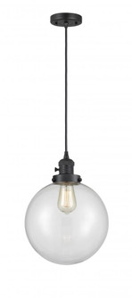 Beacon - 1 Light - 10 inch - Matte Black - Cord hung - Mini Pendant (3442|201CSW-BK-G202-10-LED)