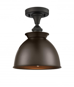 Adirondack - 1 Light - 8 inch - Oil Rubbed Bronze - Semi-Flush Mount (3442|516-1C-OB-M14-OB)