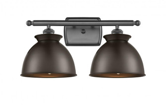 Adirondack - 2 Light - 18 inch - Oil Rubbed Bronze - Bath Vanity Light (3442|516-2W-OB-M14-OB)