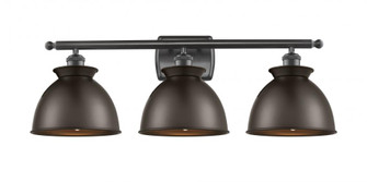 Adirondack - 3 Light - 28 inch - Oil Rubbed Bronze - Bath Vanity Light (3442|516-3W-OB-M14-OB-LED)