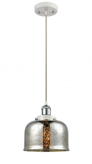 Bell - 1 Light - 8 inch - White Polished Chrome - Cord hung - Mini Pendant (3442|916-1P-WPC-G78)