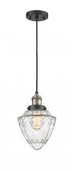 Bullet - 1 Light - 7 inch - Black Antique Brass - Cord hung - Mini Pendant (3442|201C-BAB-G664-7-LED)