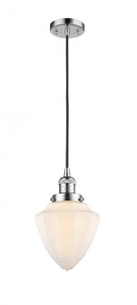 Bullet - 1 Light - 7 inch - Polished Chrome - Cord hung - Mini Pendant (3442|201C-PC-G661-7-LED)