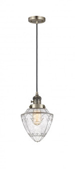 Bullet - 1 Light - 7 inch - Antique Brass - Cord hung - Mini Pendant (3442|201CSW-AB-G664-7)