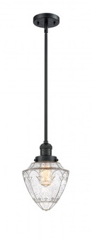 Bullet - 1 Light - 7 inch - Matte Black - Stem Hung - Mini Pendant (3442|201S-BK-G664-7)