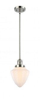 Bullet - 1 Light - 7 inch - Polished Nickel - Stem Hung - Mini Pendant (3442|201S-PN-G661-7)