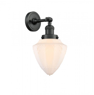 Bullet - 1 Light - 7 inch - Matte Black - Adjustable Sconce (3442|203-BK-G661-7-LED)