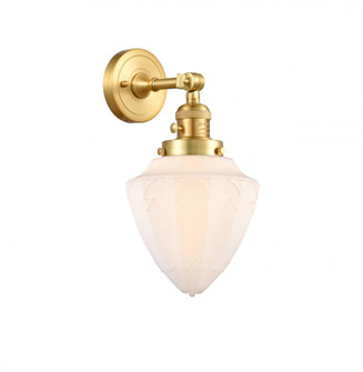 Bullet - 1 Light - 7 inch - Satin Gold - Adjustable Sconce (3442|203SW-SG-G661-7)