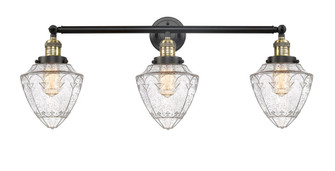 Bullet - 3 Light - 34 inch - Black Antique Brass - Bath Vanity Light (3442|205-BAB-G664-7)