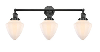 Bullet - 3 Light - 34 inch - Matte Black - Bath Vanity Light (3442|205-BK-G661-7)