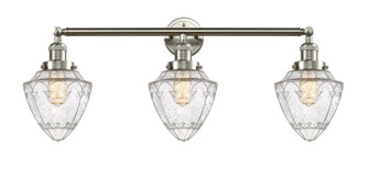 Bullet - 3 Light - 34 inch - Brushed Satin Nickel - Bath Vanity Light (3442|205-SN-G664-7)