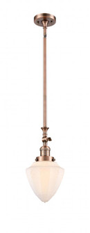 Bullet - 1 Light - 7 inch - Antique Copper - Stem Hung - Adjustable Mini Pendant (3442|206-AC-G661-7-LED)