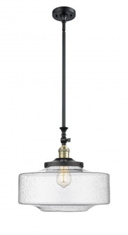 Bridgeton - 1 Light - 16 inch - Black Antique Brass - Stem Hung - Adjustable Mini Pendant (3442|206-BAB-G694-16)
