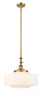 Bridgeton - 1 Light - 16 inch - Brushed Brass - Stem Hung - Adjustable Mini Pendant (3442|206-BB-G691-16)