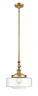 Bridgeton - 1 Light - 12 inch - Brushed Brass - Stem Hung - Adjustable Mini Pendant (3442|206-BB-G692-12)