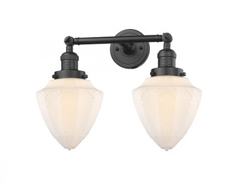 Bullet - 2 Light - 18 inch - Oil Rubbed Bronze - Adjustable Bath Vanity Light (3442|208-OB-G661-7)