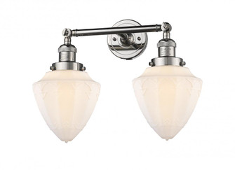 Bullet - 2 Light - 18 inch - Polished Nickel - Adjustable Bath Vanity Light (3442|208-PN-G661-7-LED)