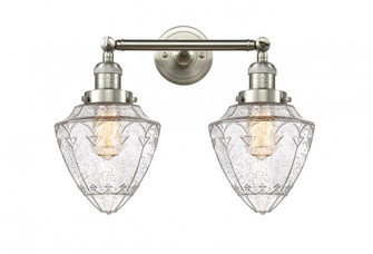 Bullet - 2 Light - 18 inch - Brushed Satin Nickel - Adjustable Bath Vanity Light (3442|208-SN-G664-7-LED)