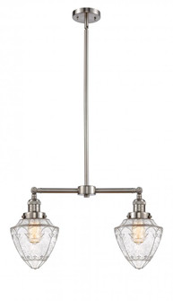 Bullet - 2 Light - 24 inch - Brushed Satin Nickel - Stem Hung - Adjustable Island Light (3442|209-SN-G664-7)