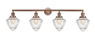 Bullet - 4 Light - 46 inch - Antique Copper - Adjustable Bath Vanity Light (3442|215-AC-G664-7-LED)