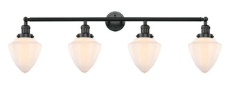 Bullet - 4 Light - 46 inch - Matte Black - Adjustable Bath Vanity Light (3442|215-BK-G661-7-LED)