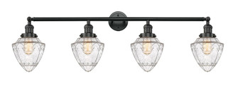 Bullet - 4 Light - 46 inch - Matte Black - Adjustable Bath Vanity Light (3442|215-BK-G664-7-LED)