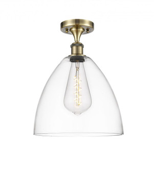 Bristol - 1 Light - 12 inch - Antique Brass - Semi-Flush Mount (3442|516-1C-AB-GBD-122-LED)