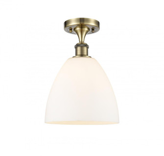 Bristol - 1 Light - 9 inch - Antique Brass - Semi-Flush Mount (3442|516-1C-AB-GBD-91)