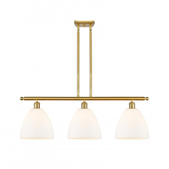 Bristol - 3 Light - 36 inch - Satin Gold - Stem hung - Island Light (3442|516-3I-SG-GBD-91)