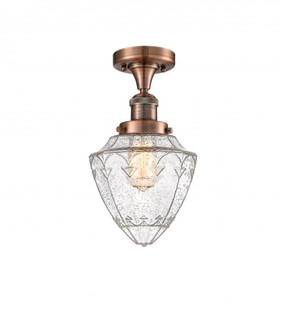 Bullet - 1 Light - 7 inch - Antique Copper - Semi-Flush Mount (3442|517-1CH-AC-G664-7-LED)