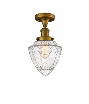 Bullet - 1 Light - 7 inch - Brushed Brass - Semi-Flush Mount (3442|517-1CH-BB-G664-7-LED)