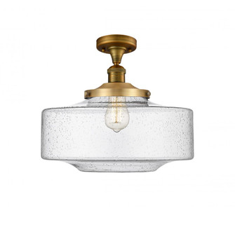 Bridgeton - 1 Light - 12 inch - Brushed Brass - Semi-Flush Mount (3442|517-1CH-BB-G694-16-LED)