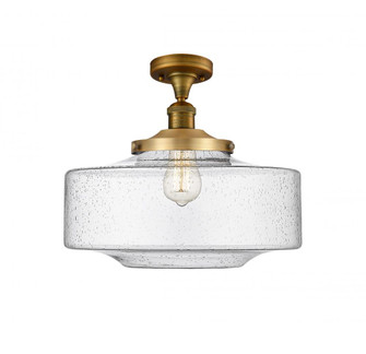Bridgeton - 1 Light - 16 inch - Brushed Brass - Semi-Flush Mount (3442|517-1CH-BB-G694-16-LED)