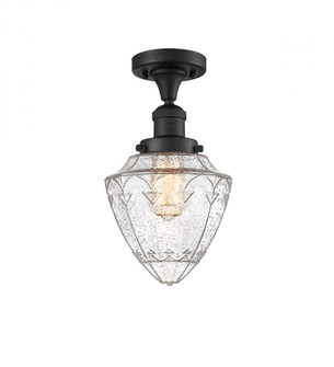 Bullet - 1 Light - 7 inch - Matte Black - Semi-Flush Mount (3442|517-1CH-BK-G664-7)