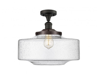 Bridgeton - 1 Light - 16 inch - Oil Rubbed Bronze - Semi-Flush Mount (3442|517-1CH-OB-G694-16-LED)