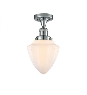 Bullet - 1 Light - 7 inch - Polished Chrome - Semi-Flush Mount (3442|517-1CH-PC-G661-7-LED)