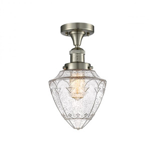 Bullet - 1 Light - 7 inch - Brushed Satin Nickel - Semi-Flush Mount (3442|517-1CH-SN-G664-7-LED)