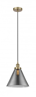 Cone - 1 Light - 12 inch - Antique Brass - Cord hung - Mini Pendant (3442|616-1PH-AB-G43-L-LED)