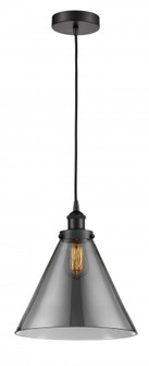 Cone - 1 Light - 12 inch - Matte Black - Cord hung - Mini Pendant (3442|616-1PH-BK-G43-L-LED)