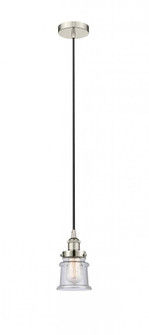 Canton - 1 Light - 5 inch - Polished Nickel - Cord hung - Mini Pendant (3442|616-1PH-PN-G184S)