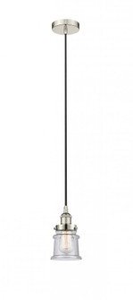 Canton - 1 Light - 5 inch - Polished Nickel - Cord hung - Mini Pendant (3442|616-1PH-PN-G184S-LED)