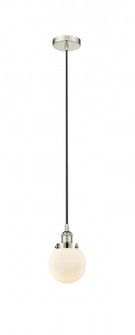 Beacon - 1 Light - 6 inch - Polished Nickel - Cord hung - Mini Pendant (3442|616-1PH-PN-G201-6)