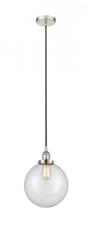 Beacon - 1 Light - 10 inch - Polished Nickel - Cord hung - Mini Pendant (3442|616-1PH-PN-G202-10)