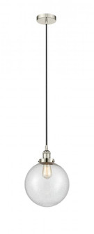 Beacon - 1 Light - 10 inch - Polished Nickel - Cord hung - Mini Pendant (3442|616-1PH-PN-G204-10-LED)
