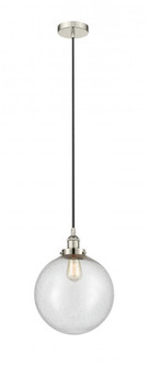 Beacon - 1 Light - 12 inch - Polished Nickel - Cord hung - Mini Pendant (3442|616-1PH-PN-G204-12)