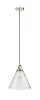 Cone - 1 Light - 12 inch - Polished Nickel - Cord hung - Mini Pendant (3442|616-1PH-PN-G44-L)